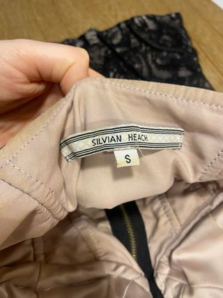 Corsé Silvian Heach encaje negro y beige