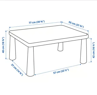 Mesa y 2 Sillas Infantiles Mammut IKEA