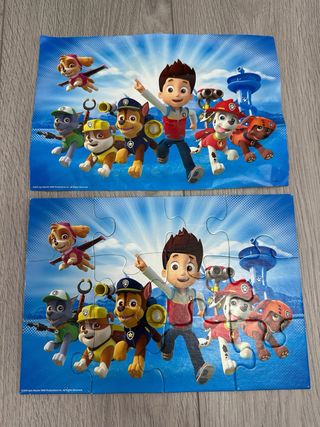 Puzzles lote Disney Minnie y paw patrol +3 años