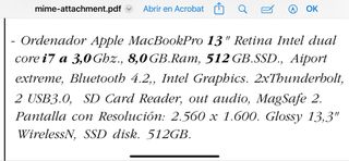 MacBook Pro 13 512GB SSD i7 3.0GHz Early 2013