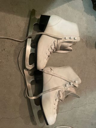 Patines de Hielo Blancos Talla 36 Marca OXELO