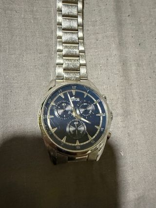 Reloj Lotus Hombre Azul y Plateado