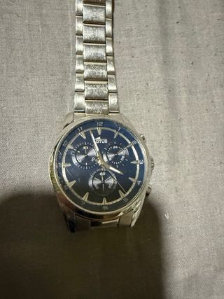Reloj Lotus Hombre Azul y Plateado