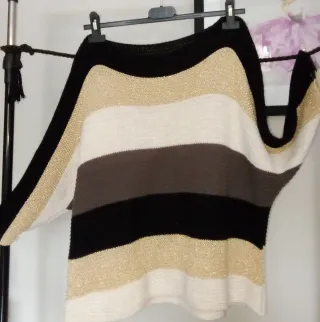 Falda de cuero marrón