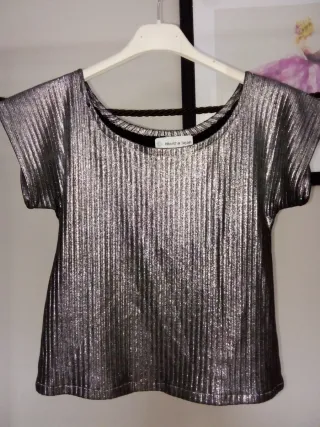 Falda de cuero marrón