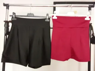 Falda de cuero marrón