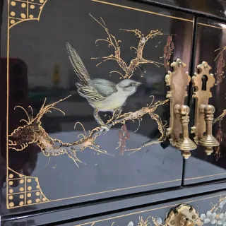 Fabuloso joyero antiguo estilo oriental. SIN ABRIR