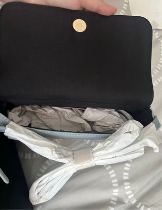 Bolso de vestir gris azulado