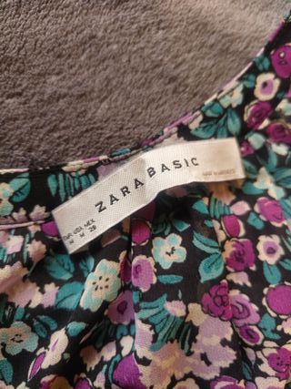 Vestido Zara Estampado Floral - Talla M