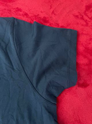 T-shirt V-neck Basic Blue, Camiseta Basica