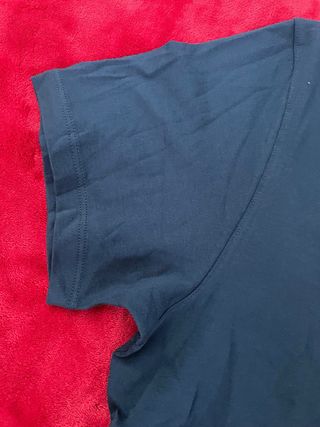 T-shirt V-neck Basic Blue, Camiseta Basica