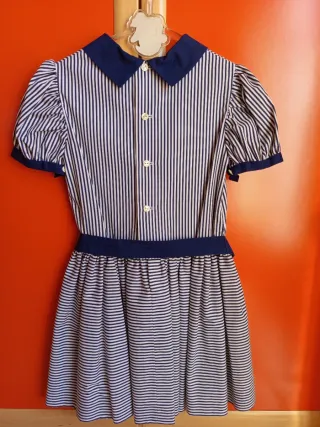 Vestido rayas azul 6 años