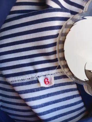 Vestido rayas azul 6 años