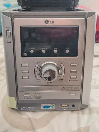 Reproductor CD Cassette LG LX-U551 Gris/Plata