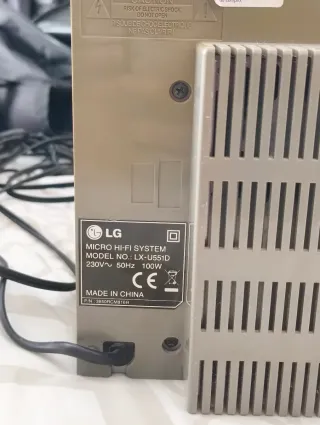 Reproductor CD Cassette LG LX-U551 Gris/Plata