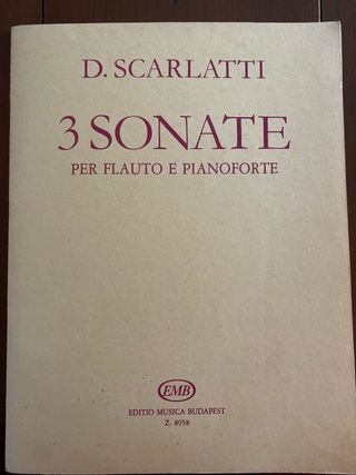 D. Scarlatti 3 Sonatas Flauta y Piano