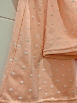 Conjunto de Pijama Rosa con Topitos (2 Piezas)