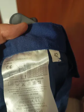 Pantalón de trabajo hombre azul y amarillo