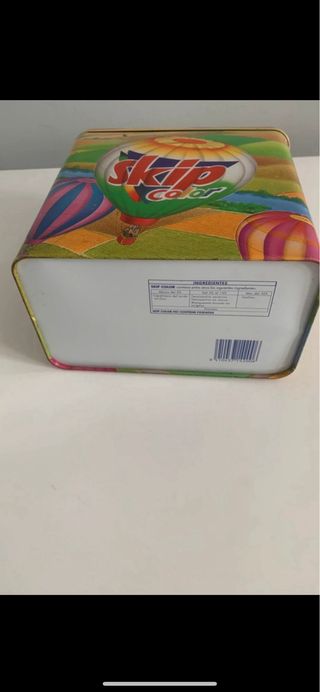 Caja Lata Vintage Skip Color Globos Aerostáticos