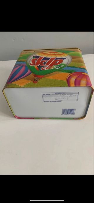 Caja Lata Vintage Skip Color Globos Aerostáticos