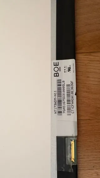 Pantalla LED BOE NT173WDM-N11 17.3 HD+