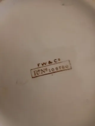 Brocca ceramica inglese fine '800