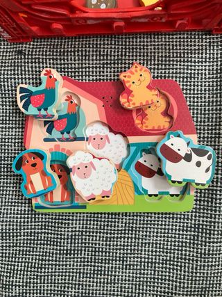 2 Puzzles con Animales de Madera