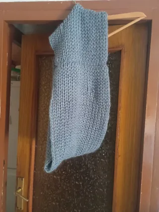 Bufanda cuello punto Gris