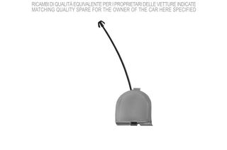 Tapa Gancho Remolque Paragolpes Trasero Cromada para Fiat 500 2007