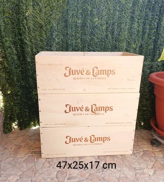 3 Grandi Casse di Legno per Scaffalature di Stoccaggio