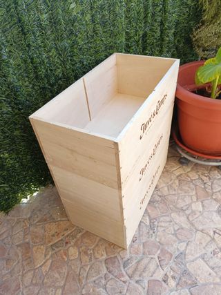 3 Grandi Casse di Legno per Scaffalature di Stoccaggio