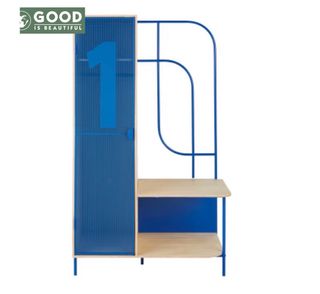 Mueble perchero 1 puerta y 1 balda