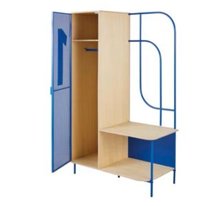Mueble perchero 1 puerta y 1 balda