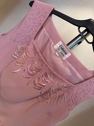 Traje de fiesta rosa Cabotine