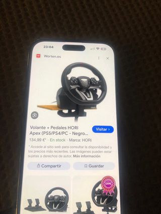 Volante Hori Racing Wheel Apex PS4/PC