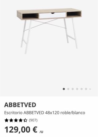 Escritorio moderno madera y metal