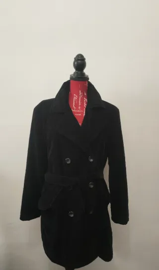 Cappotto doppiopetto velluto Ballantyne nero