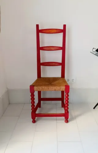 Silla Antigua Madera Maciza