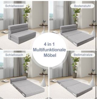 Sofá Cama Suelo 4 en 1 Beige