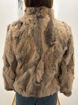 Abrigo de piel de conejo