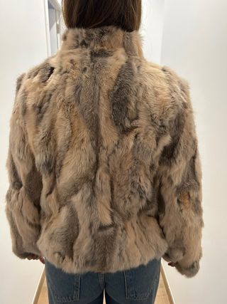 Abrigo de piel de conejo