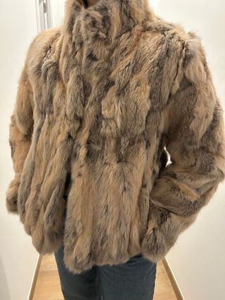 Abrigo de piel de conejo
