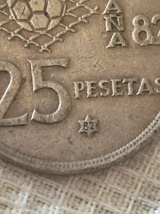 43 Monedas Pesetas Mundial 82 (25, 50, 100)