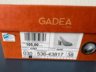 Zapatos piel nude GADEA destalonados n° 38