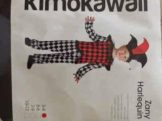 Disfraz Arlequín Kimokawaii Talla 5-6 3-4 M-L XS