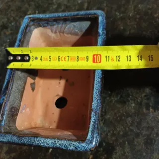 Macetero Bonsái Cerámica Azul