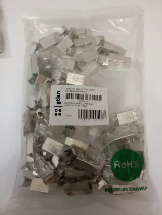 Conectores RJ45 Macho FTP (50uds)