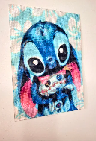 Quadro Stitch con scrump (Fatto a mano)