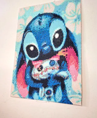 Quadro Stitch con scrump (Fatto a mano)