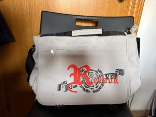 Bandolera Reebok grande beige y marrón